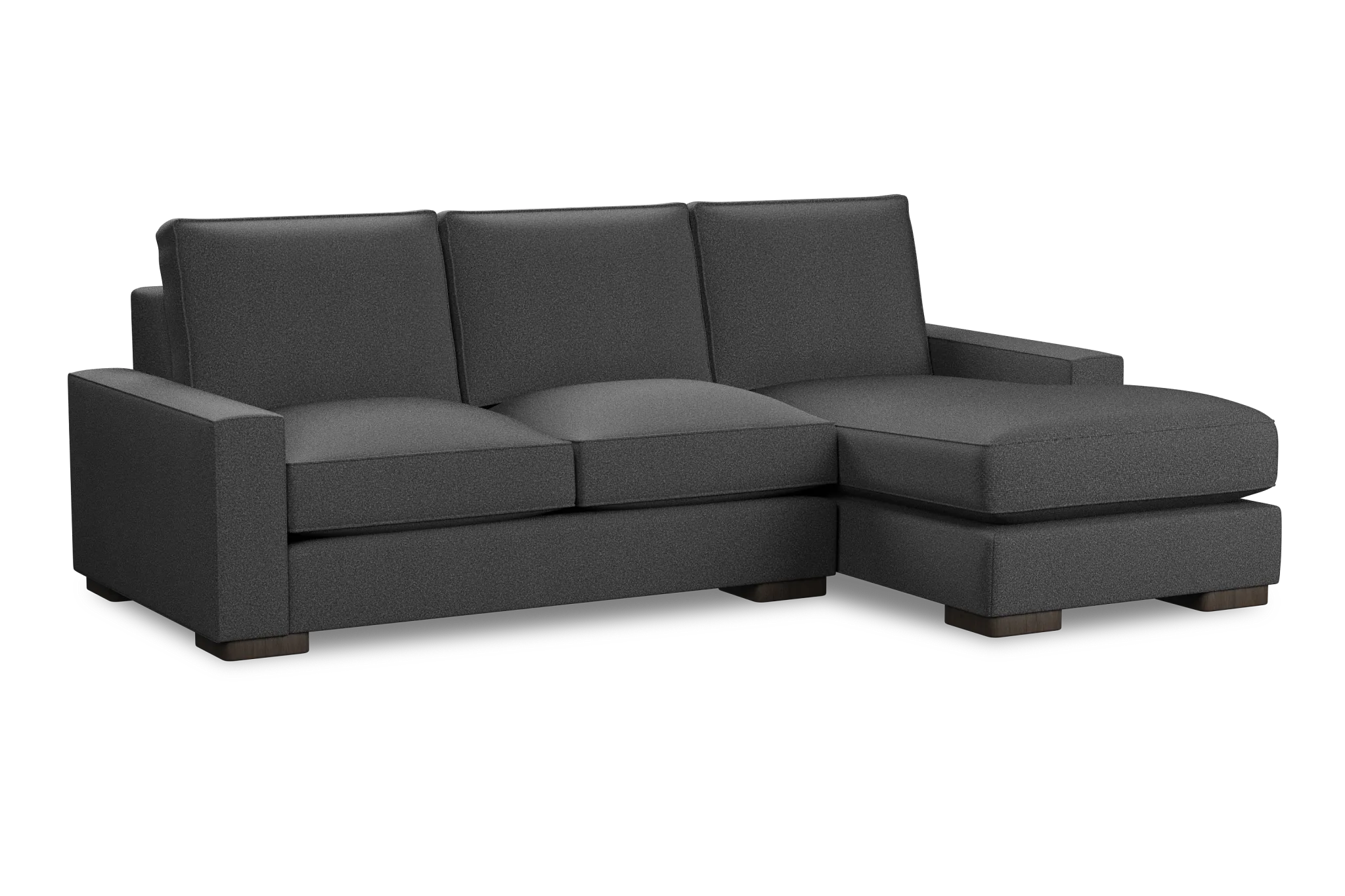 Edgewater Delray Dark Gray Right Chaise Sectional