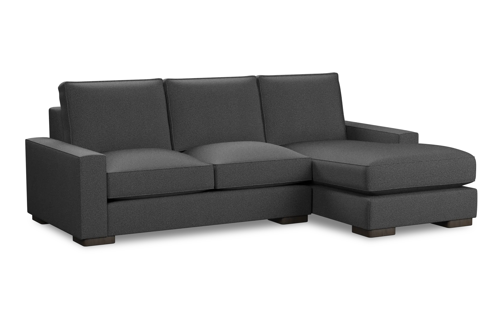 Edgewater Delray Dark Gray Right Chaise Sectional Edgewater Delray Dark Gray Right Chaise Sectional