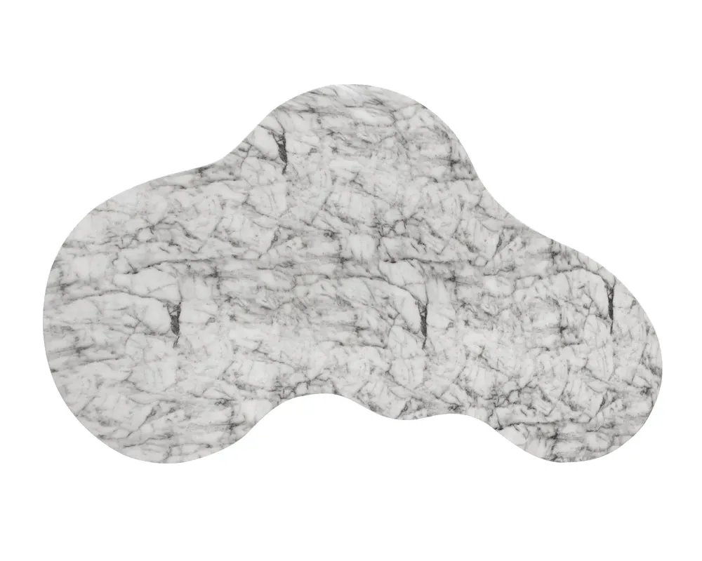 Aviva Light Gray Marble Coffee Table