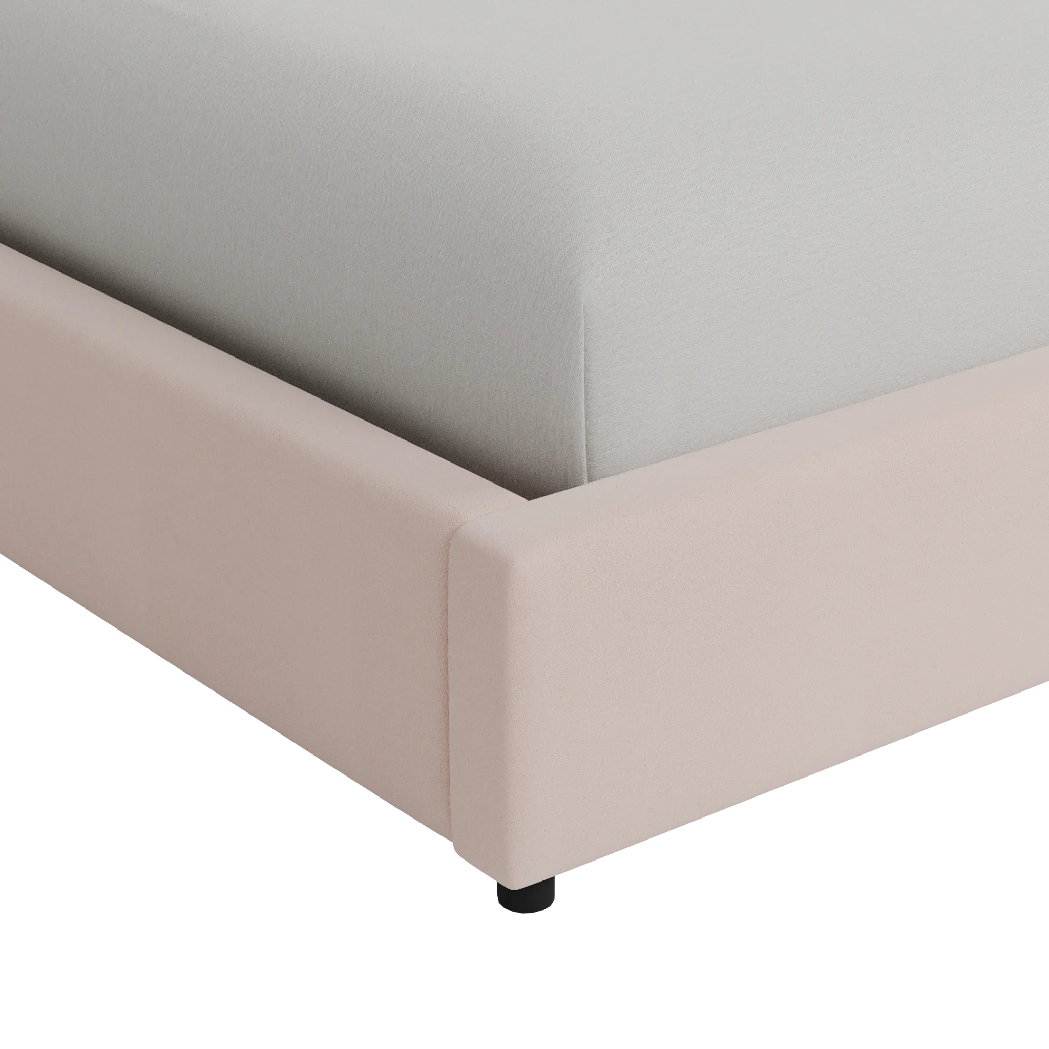 Captiva Joya Light Pink 48" Upholstered Shelter Bed
