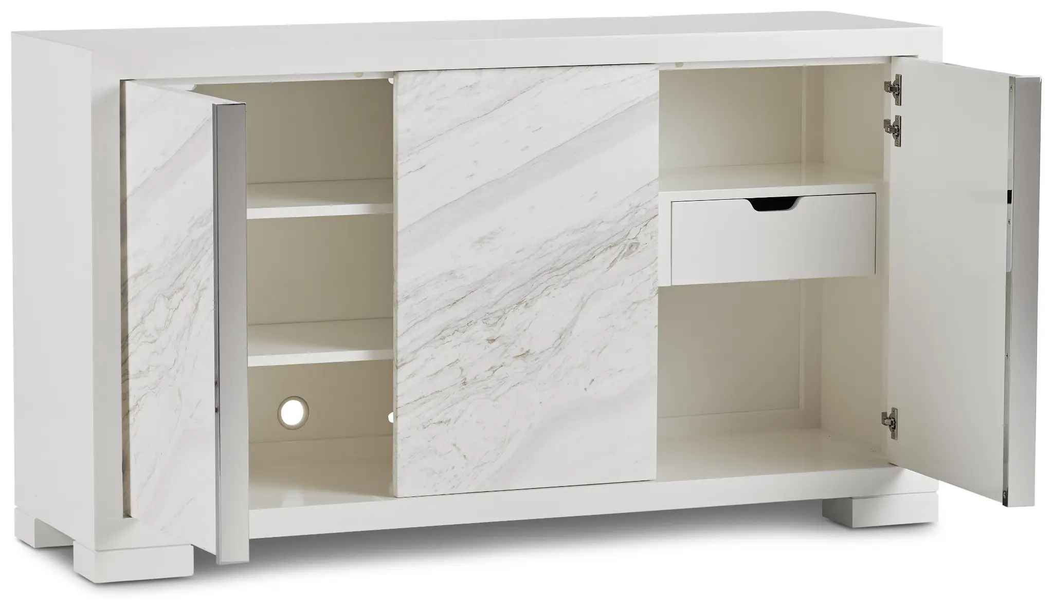 Ocean Drive White Marble Buffet Ocean Drive White Marble Buffet