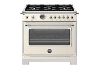 Bertazzoni 366 Series Ivory 36" Gas Range