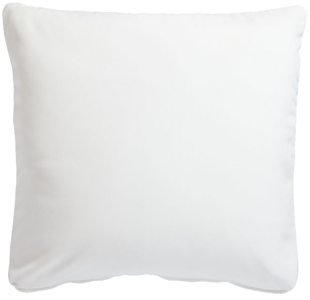 Reign White 22" Accent Pillow