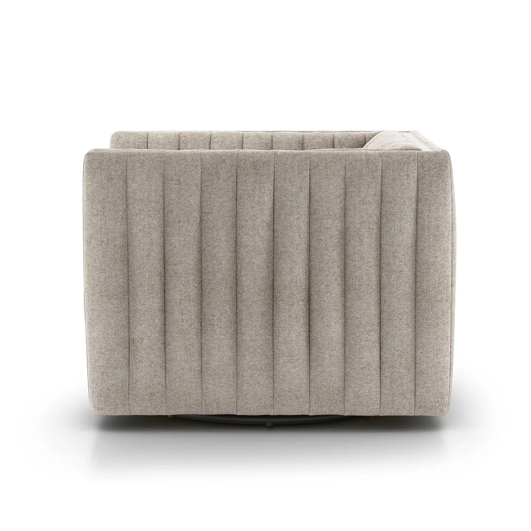 Four Hands Sarah Light Beige Fabric Swivel Accent Chair