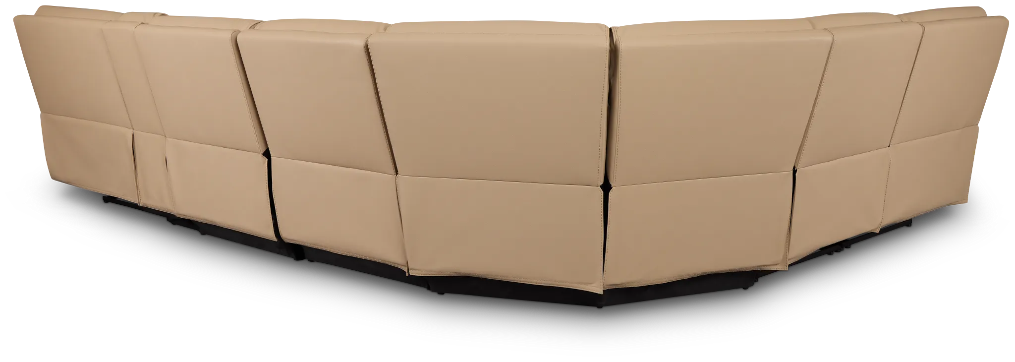 Rhett Taupe Micro Large Two-arm Manually Reclining Sectional