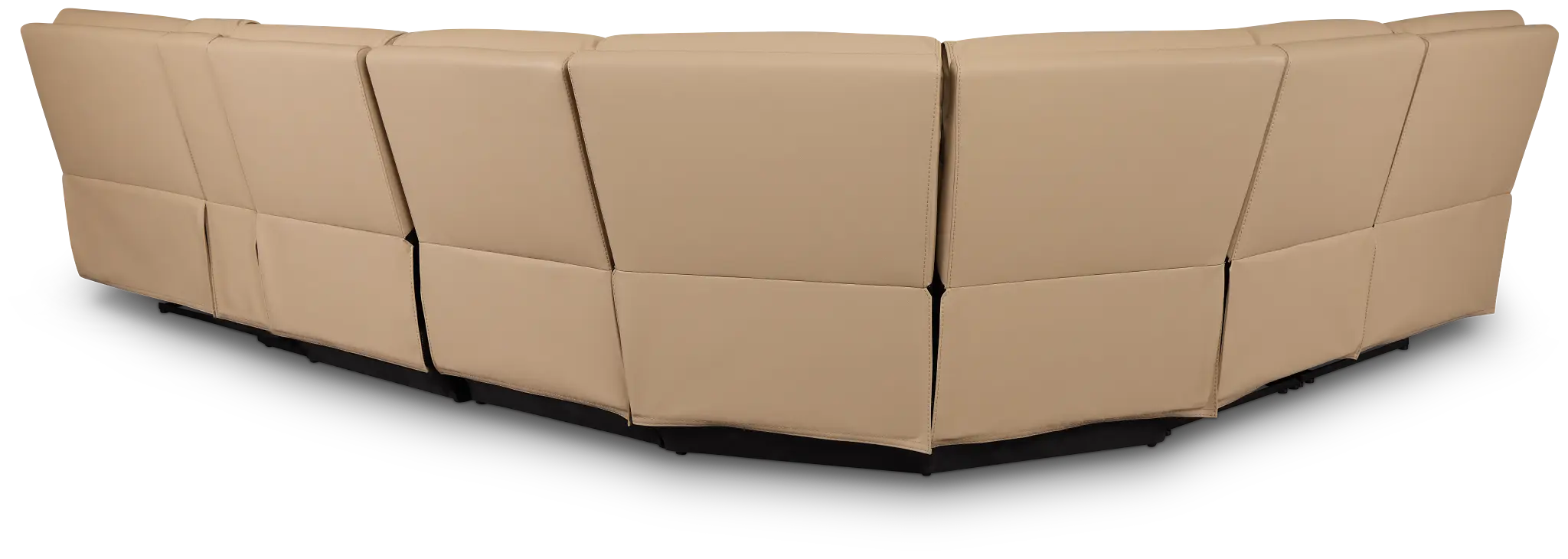 Rhett Taupe Micro Large Two-arm Manually Reclining Sectional Rhett Taupe Micro Large Two-arm Manually Reclining Sectional