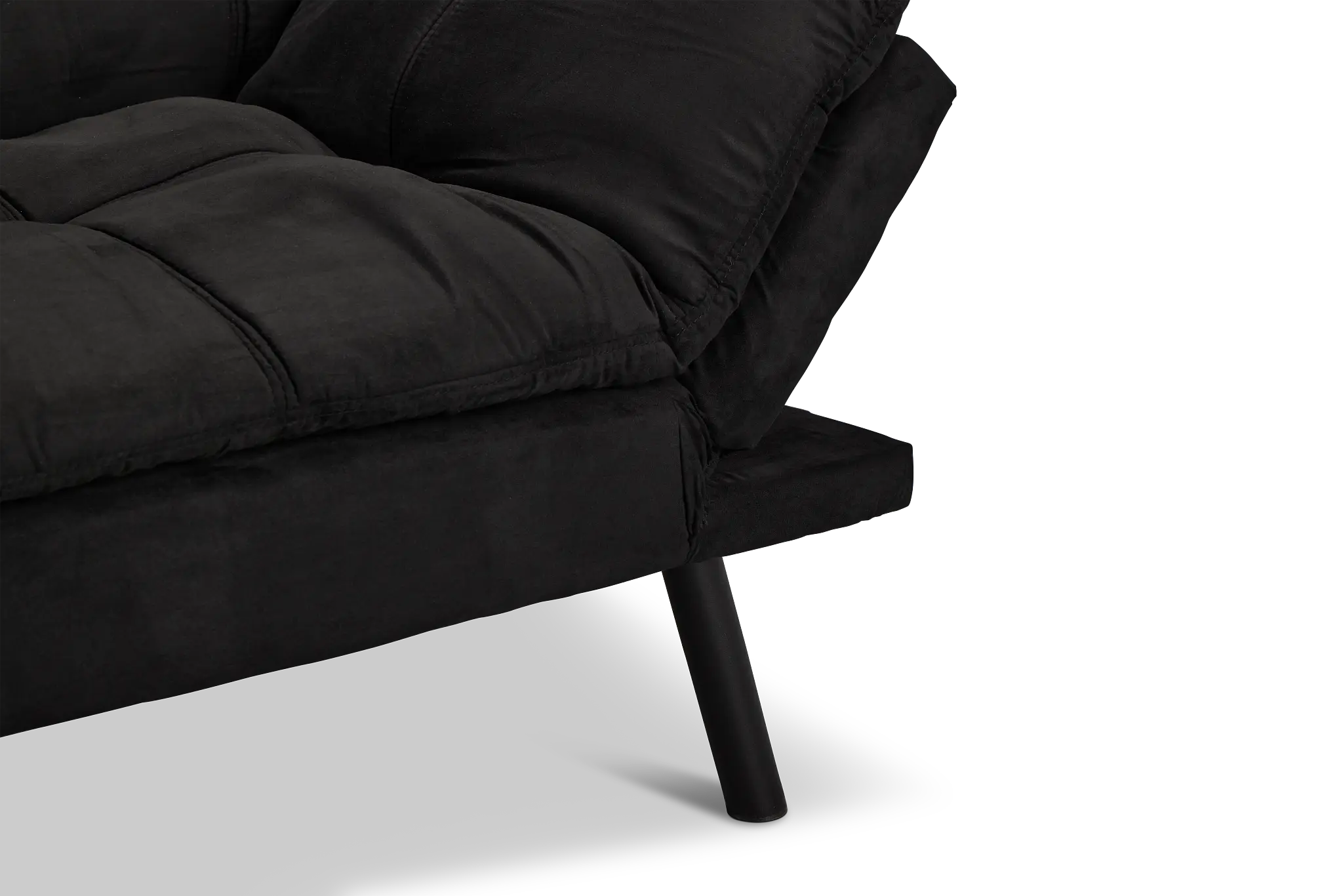 Bowie Black Micro Sofa Futon Bowie Black Micro Sofa Futon
