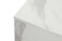 Modena White Square End Table