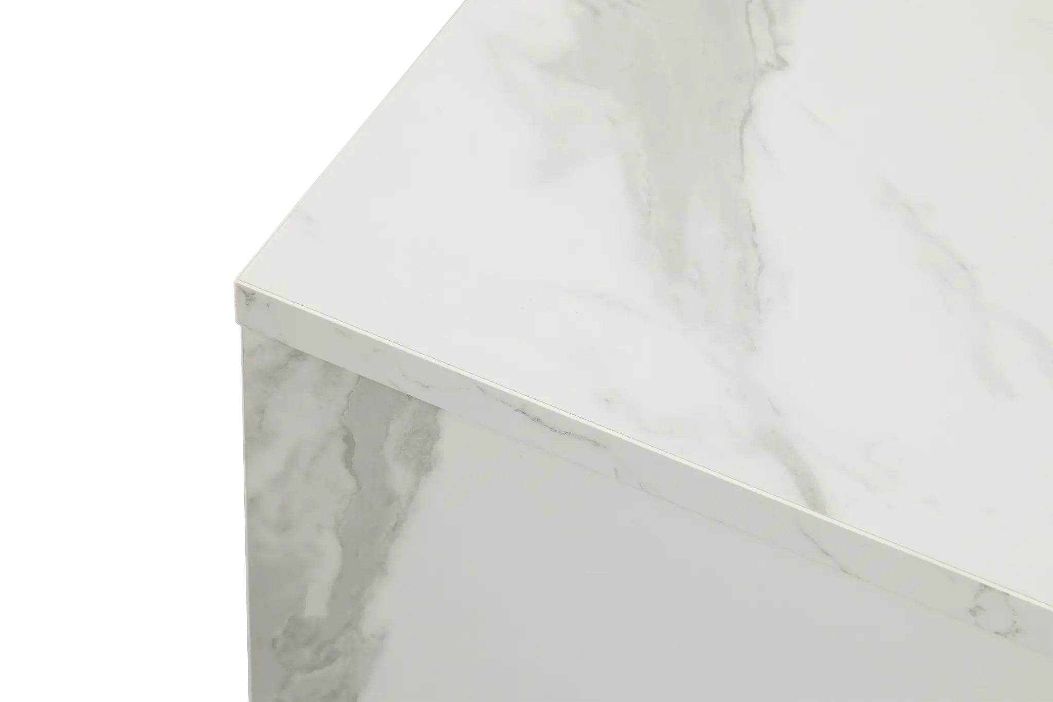 Modena White Square End Table Modena White Square End Table