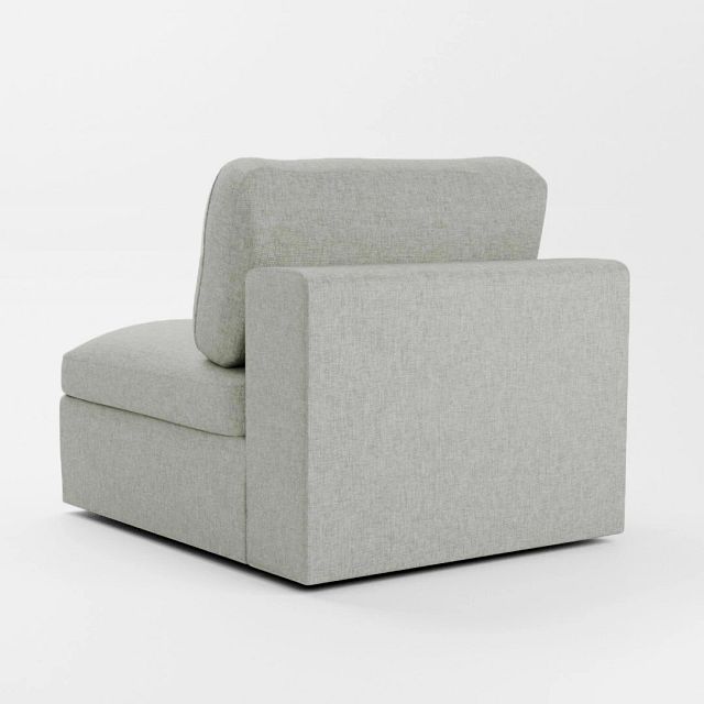 Destin Delray Pewter Fabric Swivel Chair