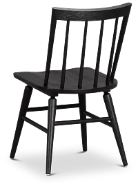 Taylor Black Slat Side Chair