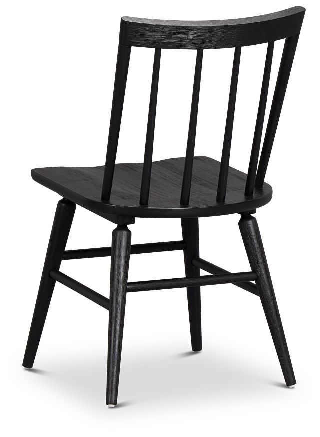 Taylor Black Slat Side Chair