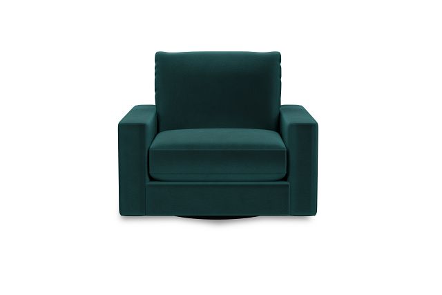 Edgewater Joya Teal Swivel Chair