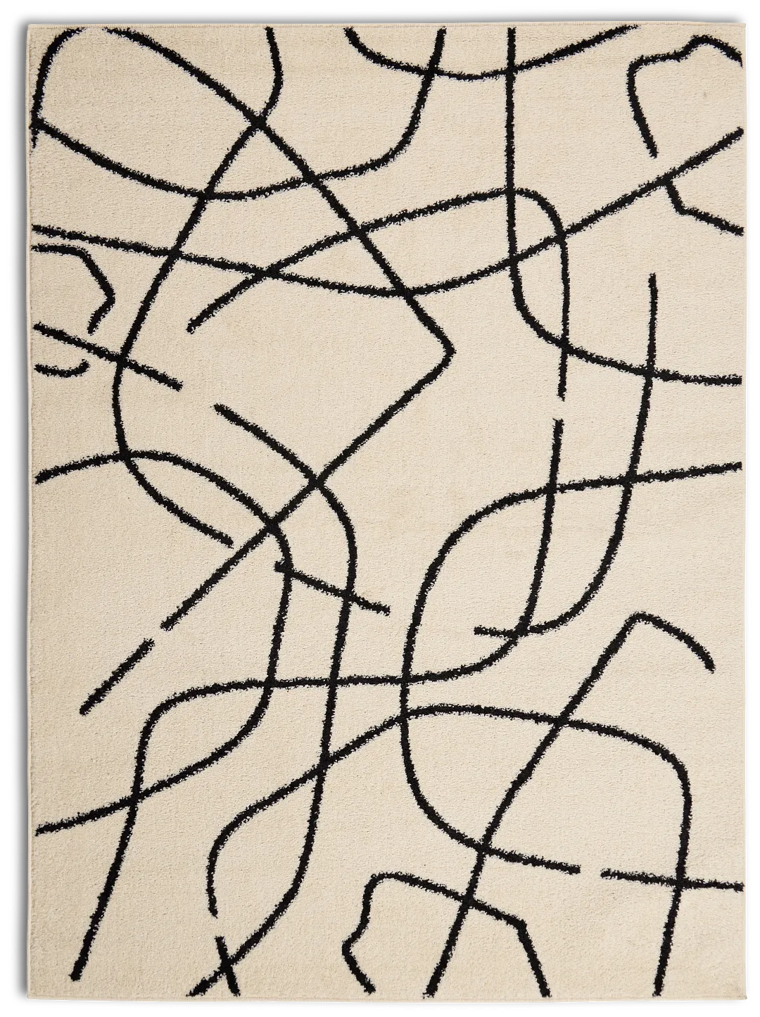 Bennie White 5x7 Area Rug