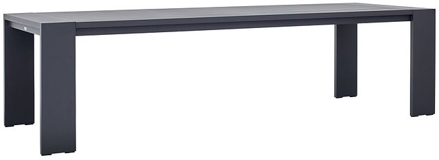 Linear Dark Gray 110" Rectangular Table