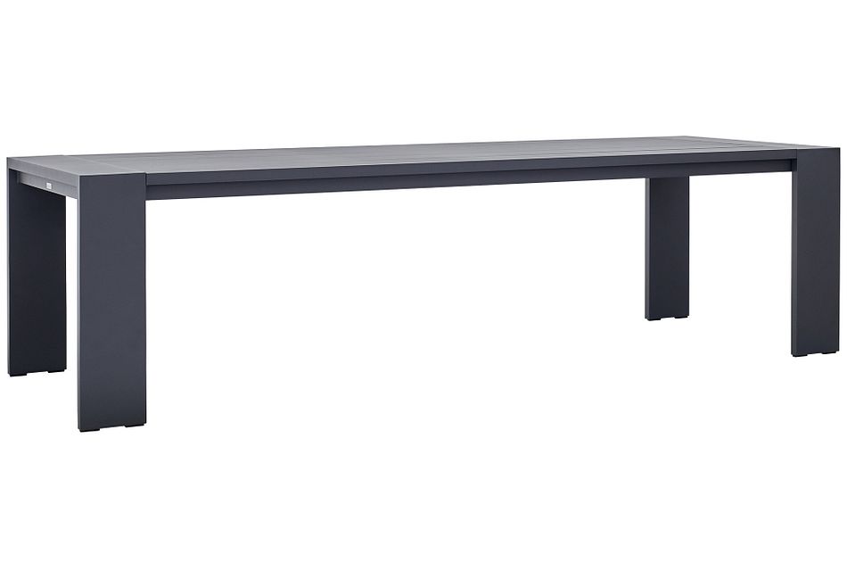 Linear Dark Gray 110" Rectangular Table
