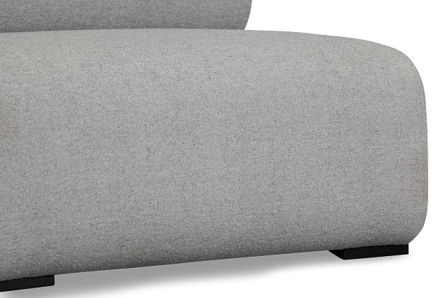 Celeste Light Gray Fabric Armless Chair