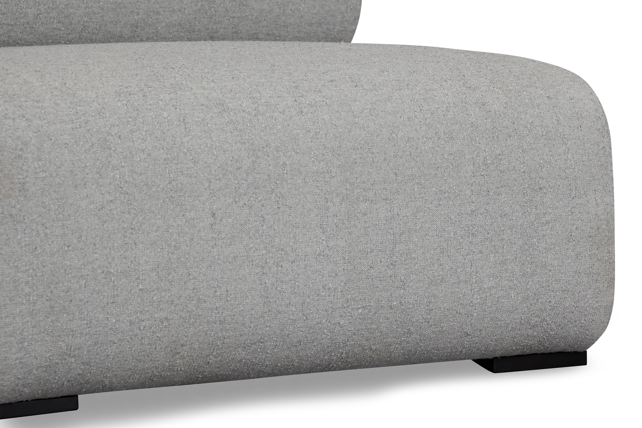 Celeste Light Gray Fabric Armless Chair Celeste Light Gray Fabric Armless Chair