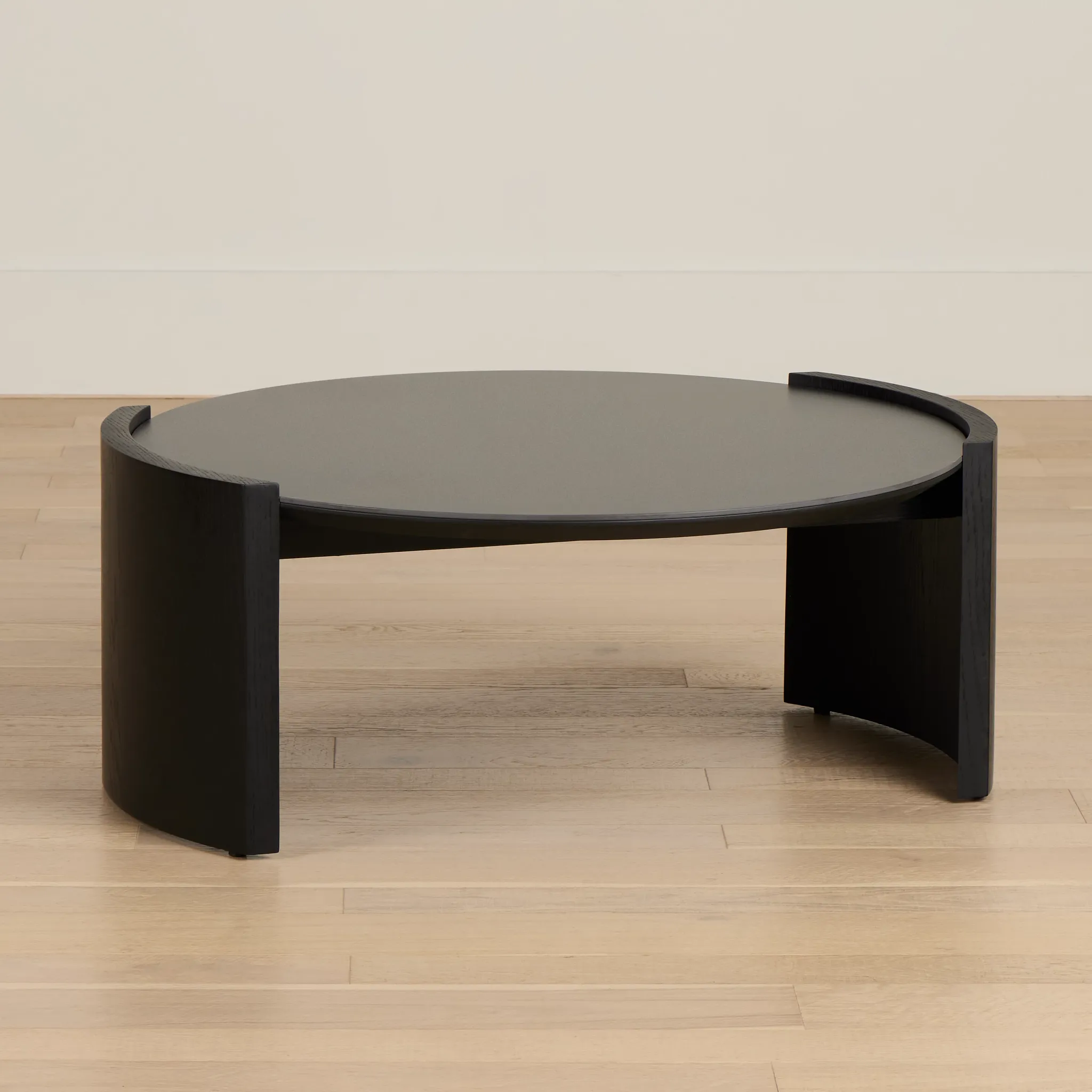 Nomad Black Ceramic Round Coffee Table