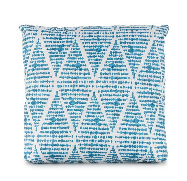 Foster Teal 18" Indoor/outdoor Square Accent Pillow