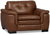 Braden Medium Brown Leather Chair
