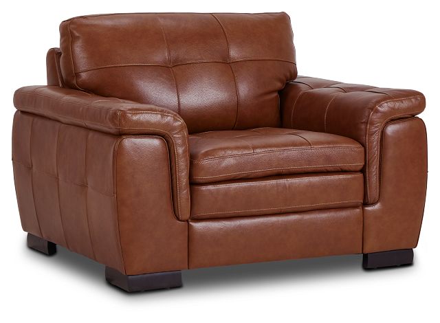 Braden Medium Brown Leather Chair (1)