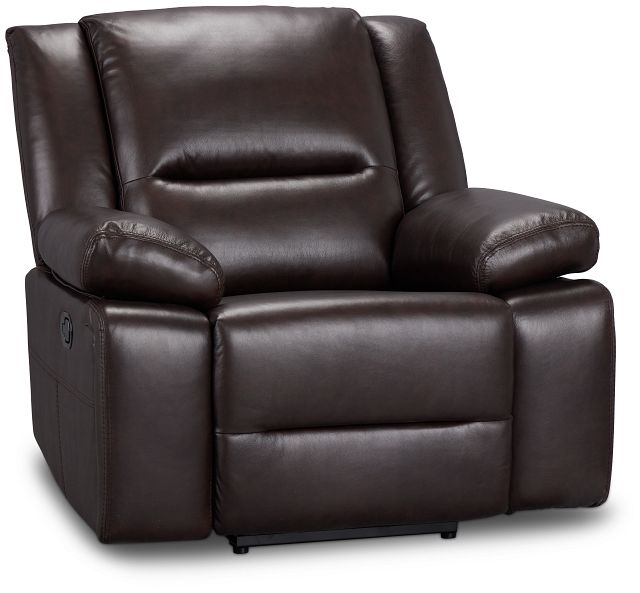 Peyton Dark Brown Lthr/vinyl Recliner
