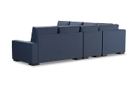 Edgewater Revenue Dark Blue Large Two-arm Sectional