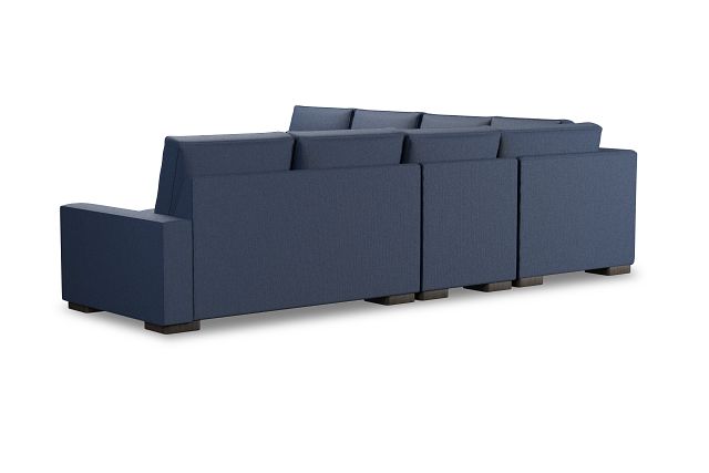 Edgewater Revenue Dark Blue Large Two-arm Sectional