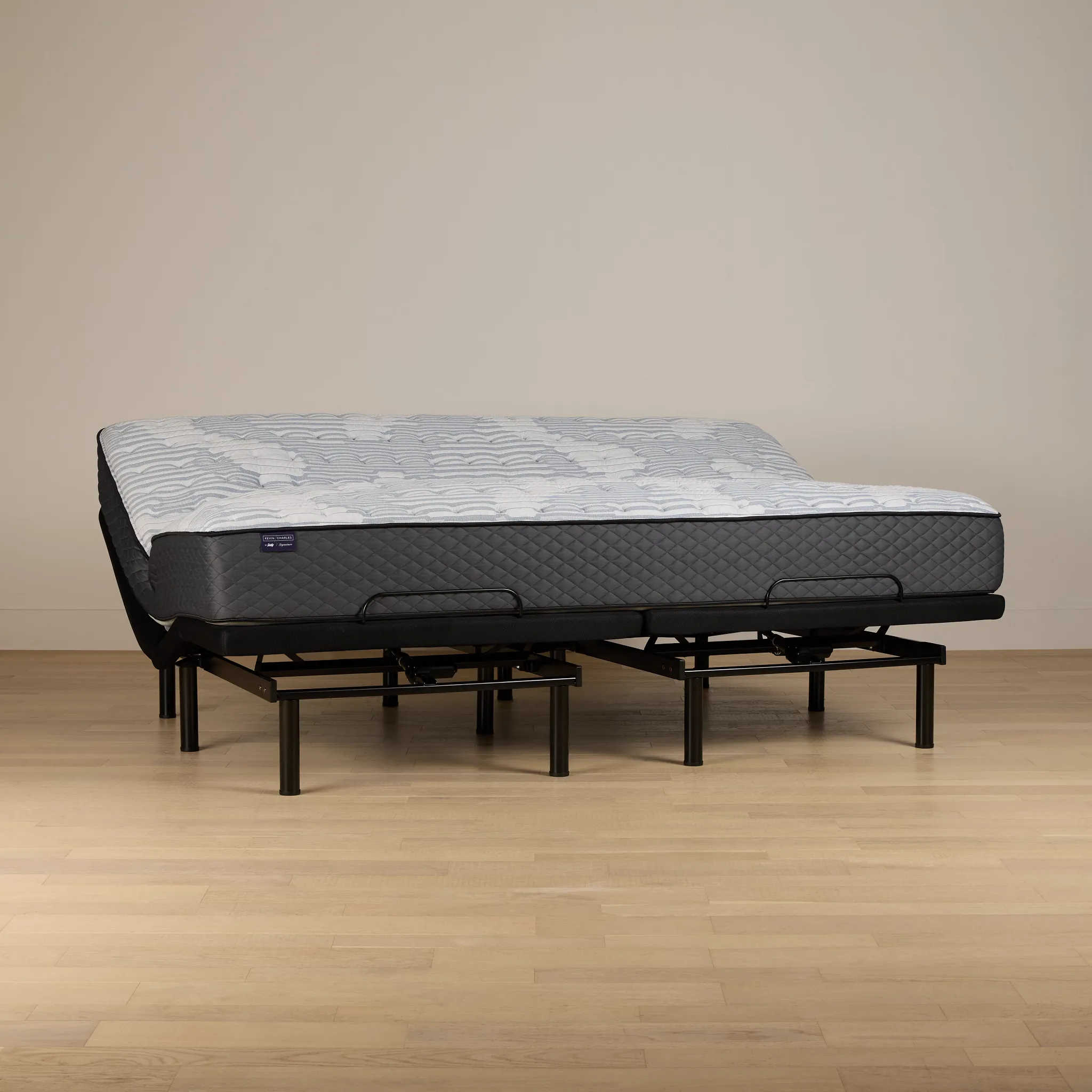 Kevin Charles By Sealy Signature Extra Firm Plus Adjustable Mattress Set