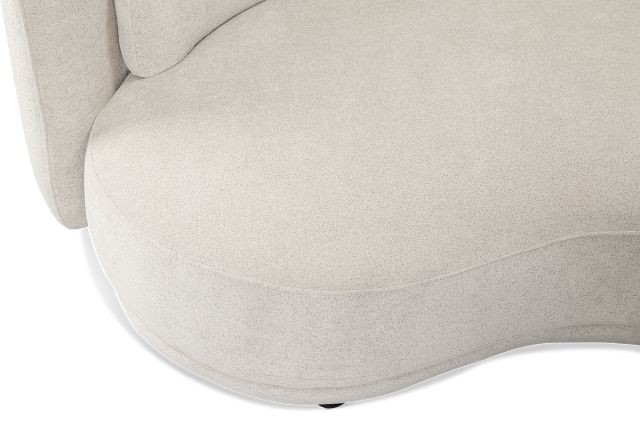 Presley Light Gray Fabric 2-piece Modular Sectional