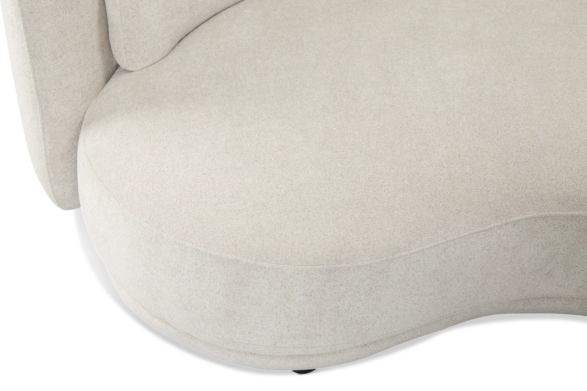 Presley Light Gray Fabric 2-piece Modular Sectional