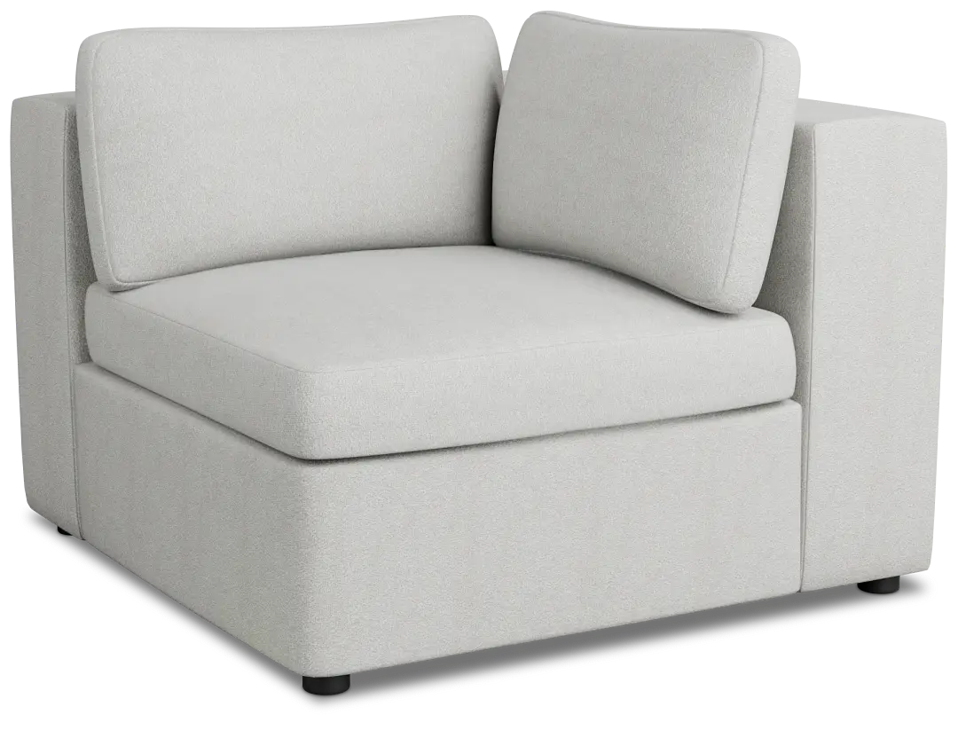 Destin Sutton Gray Fabric Corner Chair Destin Sutton Gray Fabric Corner Chair