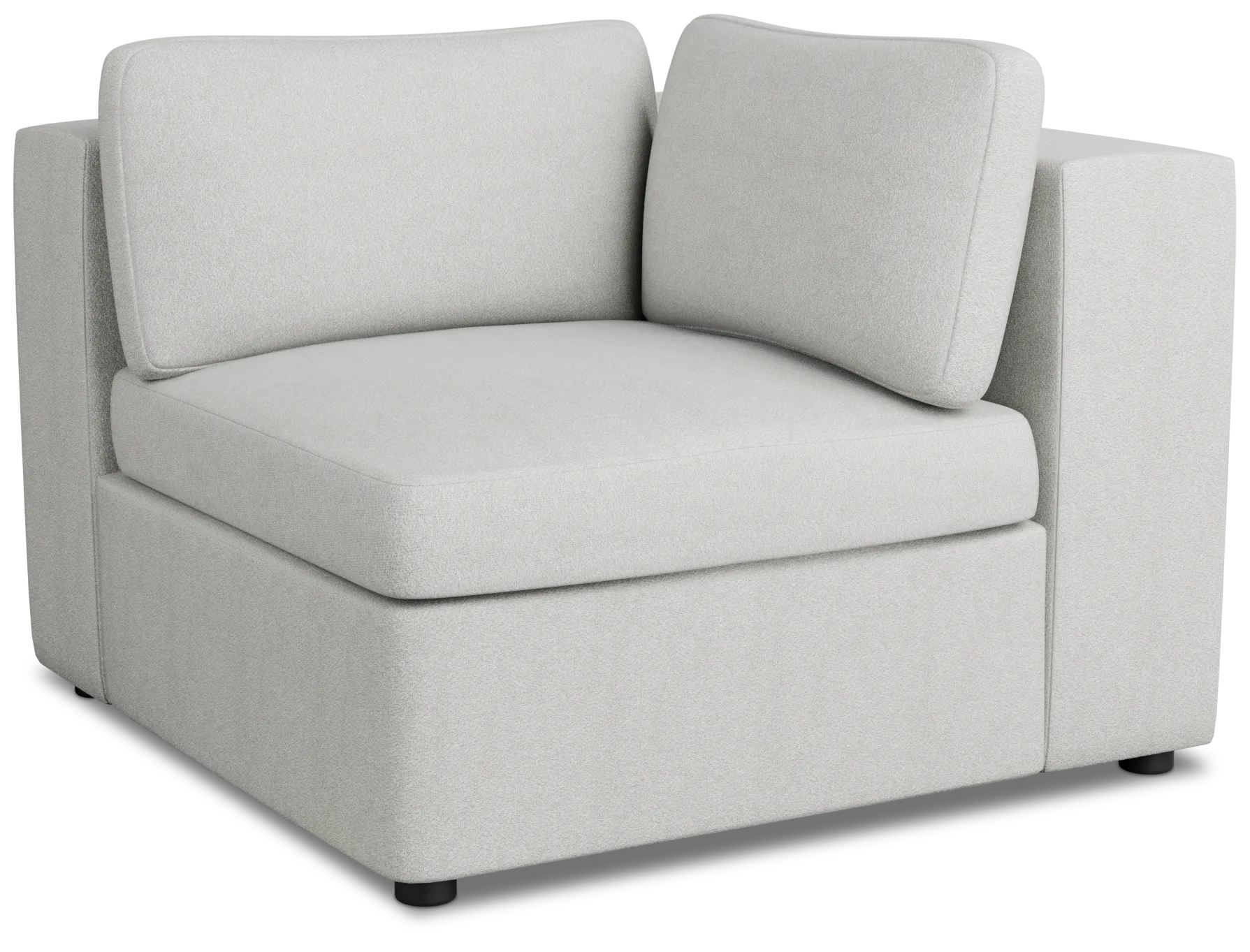 Destin Sutton Gray Fabric Corner Chair