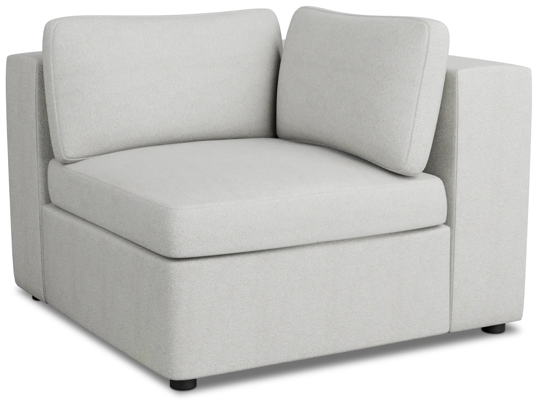 Destin Sutton Gray Fabric Corner Chair Destin Sutton Gray Fabric Corner Chair