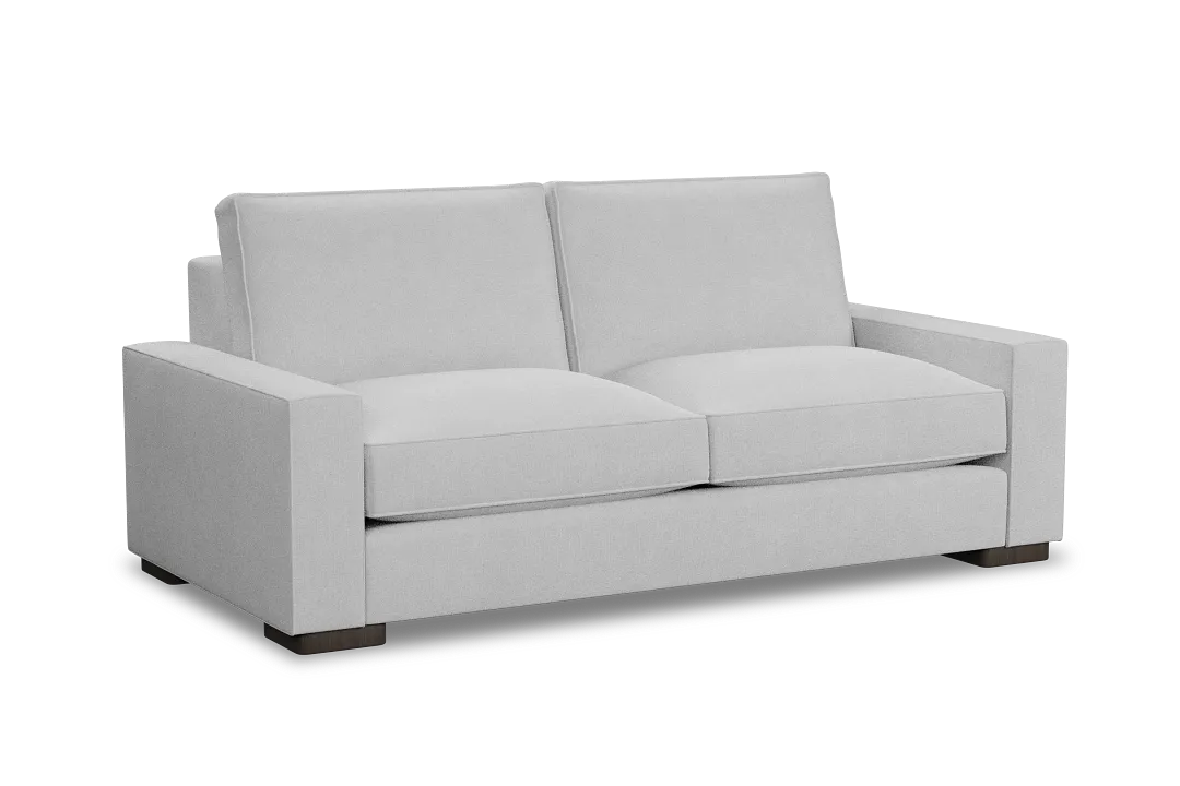 Edgewater Suave White 84" Sofa W/ 2 Cushions