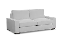 Edgewater Suave White 84" Sofa W/ 2 Cushions