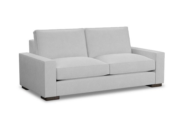 Edgewater Suave White 84" Sofa W/ 2 Cushions