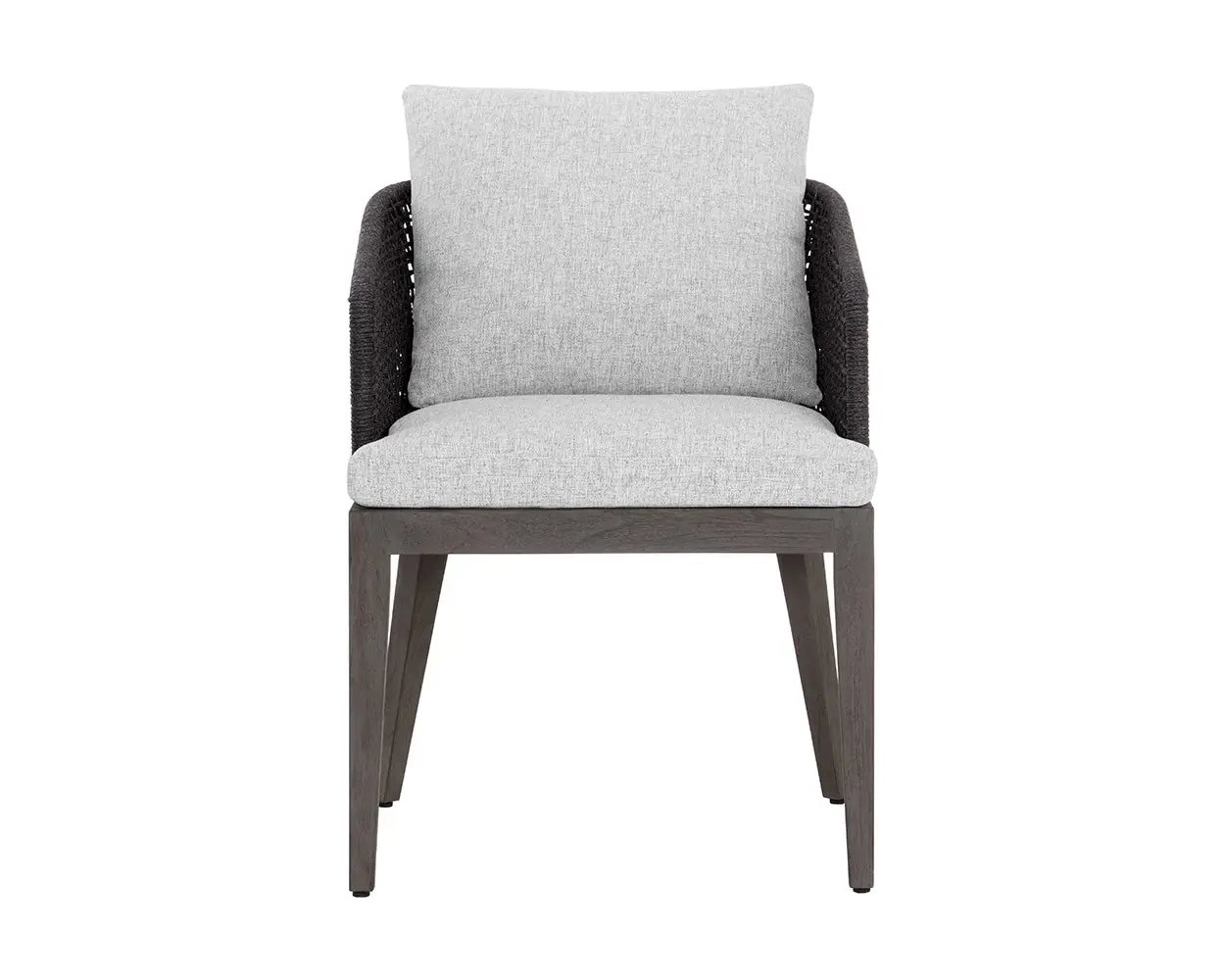 Ukiah Black Gray Cushioned Arm Chair Ukiah Black Gray Cushioned Arm Chair