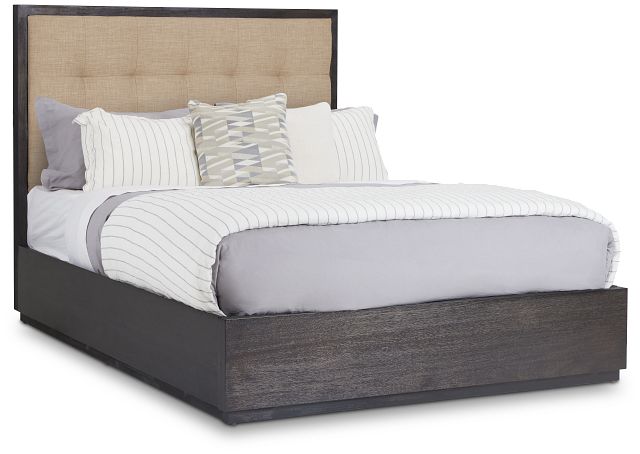 Madden Dark Tone Wood Platform Bed