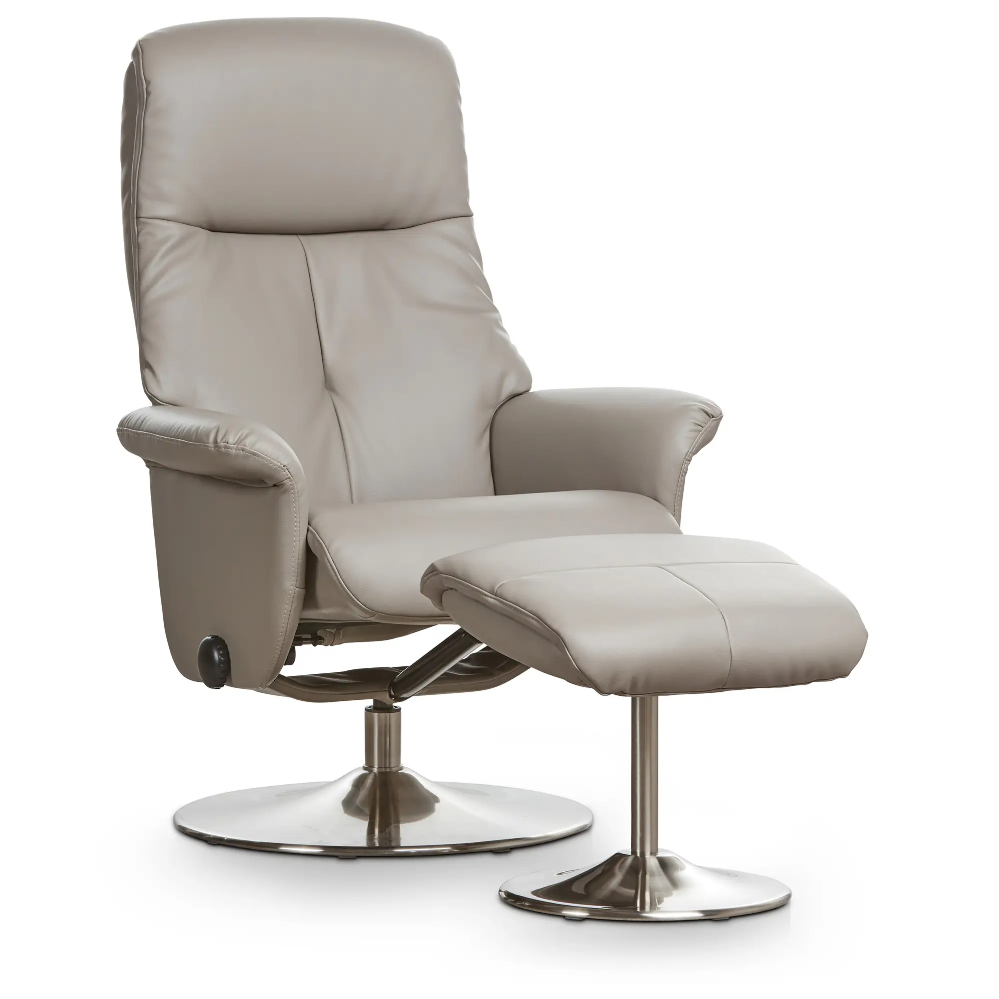 Evans Gray Micro Recliner & Ottoman Evans Gray Micro Recliner & Ottoman