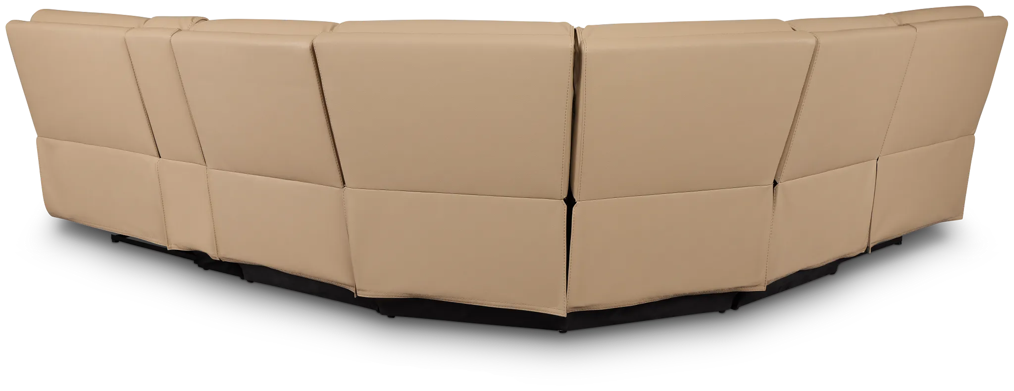 Rhett Taupe Micro Small Two-arm Manually Reclining Sectional