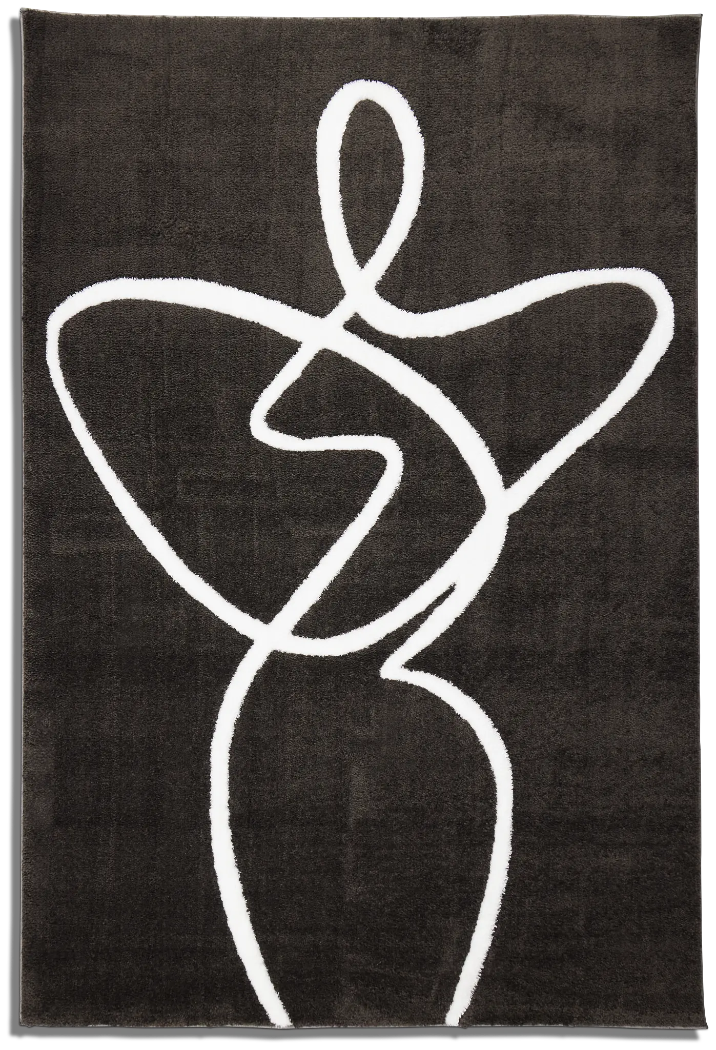 Mimi Dark Gray 5x8 Area Rug Mimi Dark Gray 5x8 Area Rug