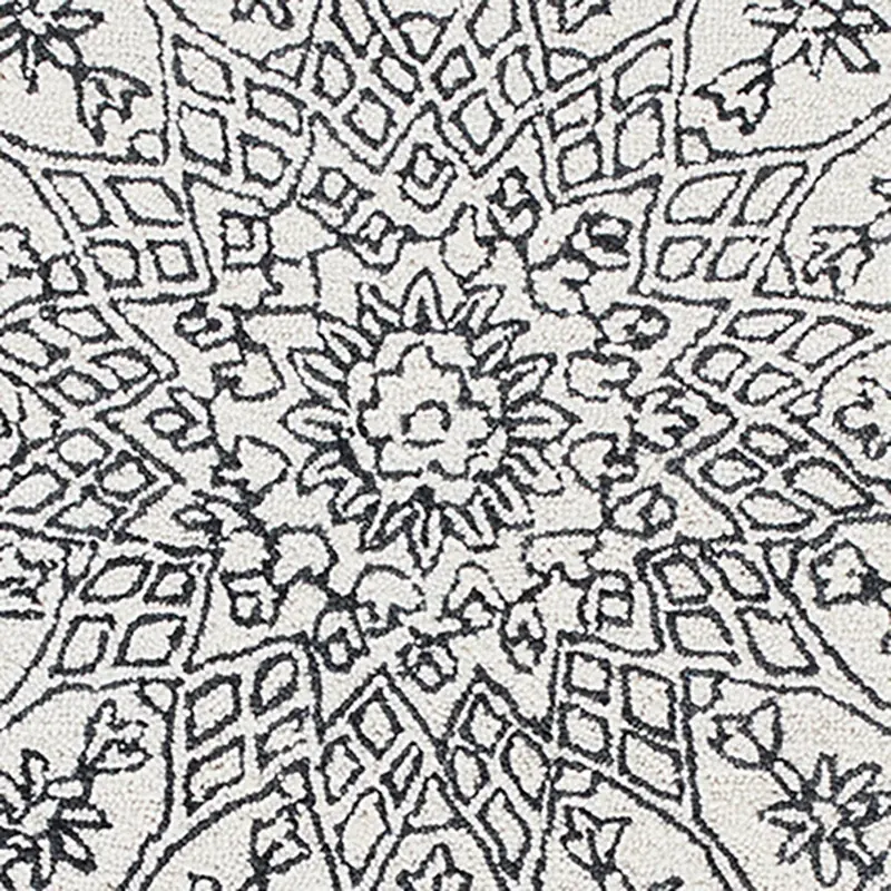 DARK GRAY Siddle Dark Gray 8x10 Area Rug