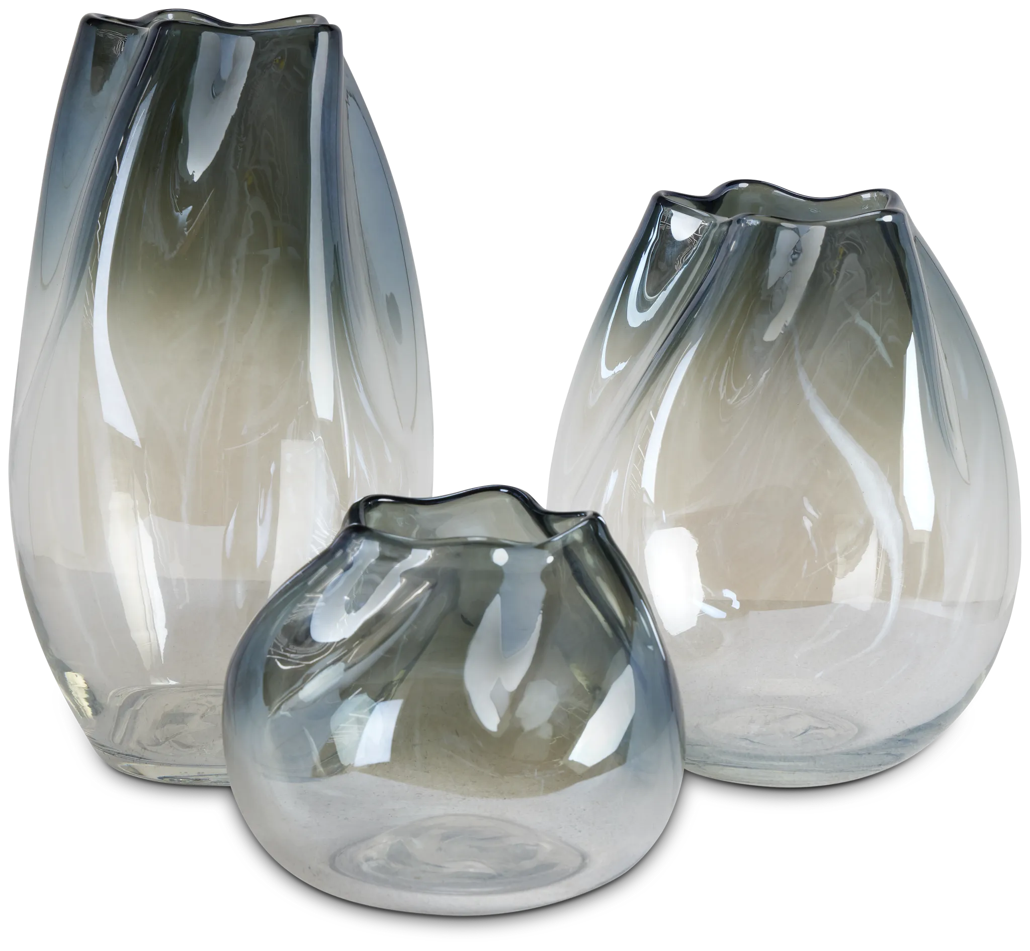 Tinley Dark Gray Small Vase