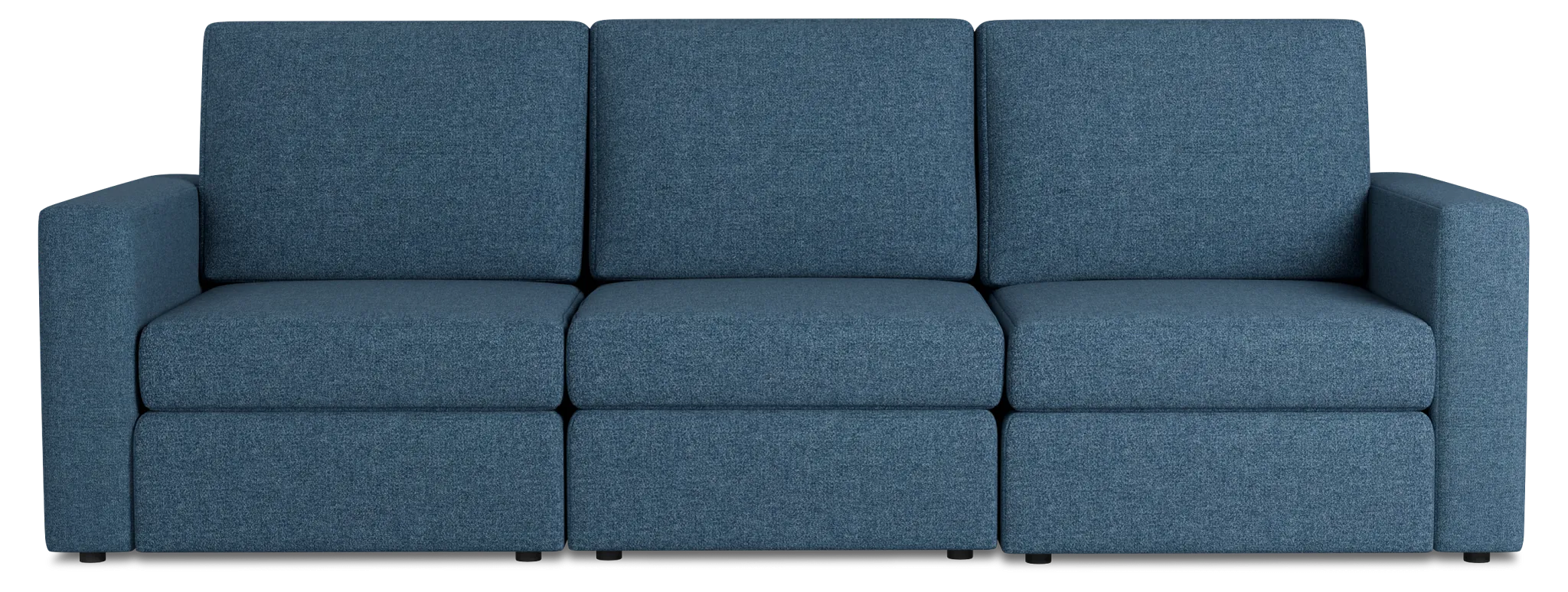 Citymod Blue Fabric 3-piece Modular Sofa