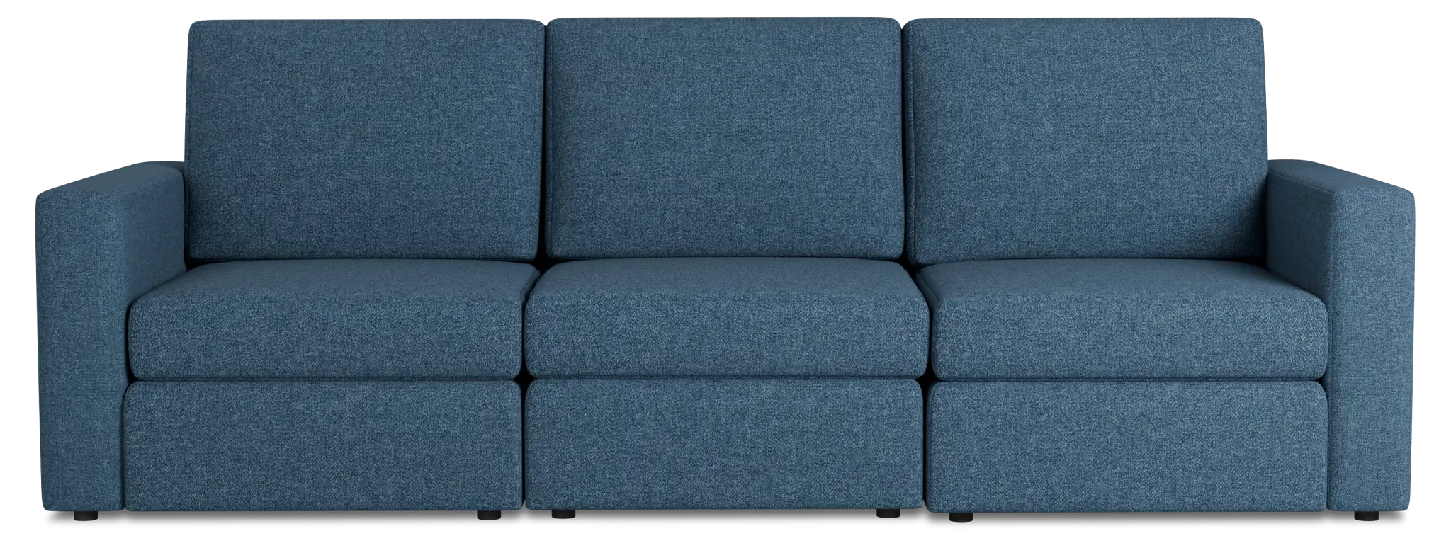 Citymod Blue Fabric 3-piece Modular Sofa Citymod Blue Fabric 3-piece Modular Sofa