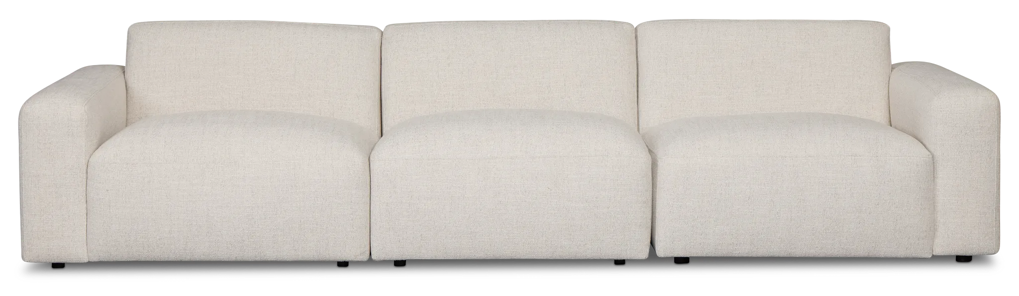 Baylor Light Beige Fabric 3-piece Modular Sofa