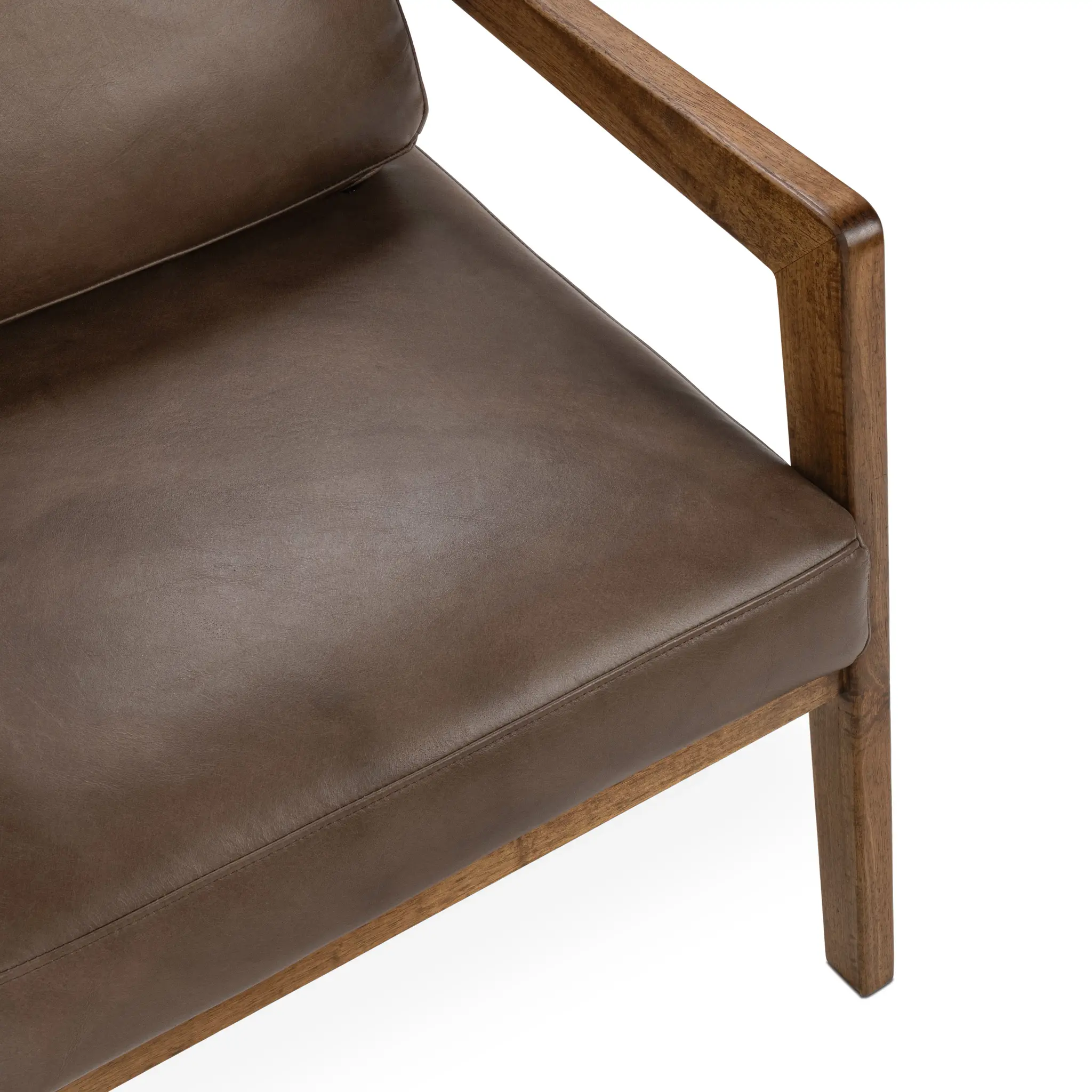 Coco Brown Leather Accent Chair Coco Brown Leather Accent Chair