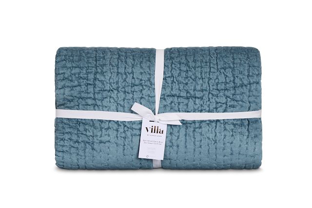 Barin Blue Coverlet Set